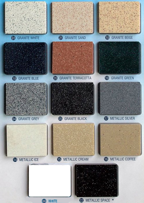 Sanitec Classic 334 METALLIC SPACE 86x50cm Ένθετος Συνθετικός Γρανίτης - ΝΕΡΟΧΥΤΕΣ στο Χρωμοδομή