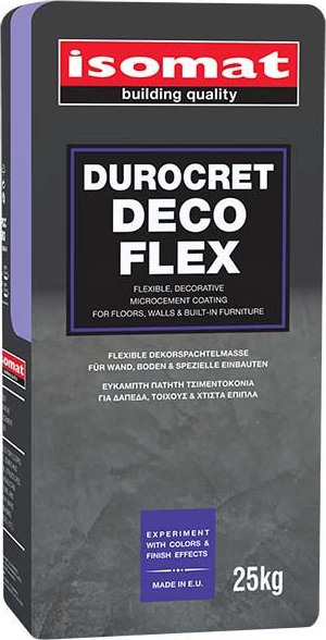 DUROCRET DECO FLEX 25kg Λευκή, Πατητή τσιμεντοκονία - ΠΑΤΗΤΕΣ ΤΣΙΜΕΝΤΟΚΟΝΙΕΣ στο Χρωμοδομή