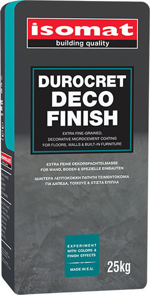 DUROCRET DECO FINISH 25kg Λευκή, Πατητή τσιμεντοκονία λεπτόκοκη - ΠΑΤΗΤΕΣ ΤΣΙΜΕΝΤΟΚΟΝΙΕΣ στο Χρωμοδομή