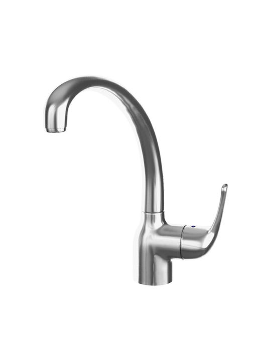 Sanitec Jolla Μπαταρία Κουζίνας Πάγκου Ασημί 42634883 - ΜΠΑΤΑΡΙΕΣ στο Χρωμοδομή