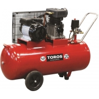 Αεροσυμπιεστής Toros μονοφασικός ZA65-100 100ltr 3hp 40144 - ΑΕΡΟΣΥΜΠΙΕΣΤΕΣ στο Χρωμοδομή