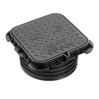 Τετράγωνο κάλυμμα φρεατίων με περιστόμιο απο συνθετικό υλικό (πλαστικό) KIO 400 B125 - ΥΔΡΕΥΣΗ στο Χρωμοδομή