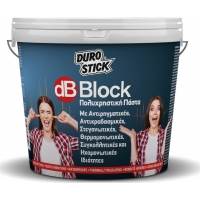 Durostick DB Block Ηχομονωτικό - Αντικραδασμικό Σε Μορφή Πάστας, Με Στεγανοποιητικές Και Θερμομονωτικές Ιδιότητες 15kg -  ΗΧΟΜΟΝΩΤΙΚΑ ΥΛΙΚΑ στο Χρωμοδομή
