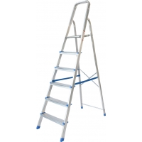 Pankoskal Economy Σκάλα Αλουμινίου 5+1 -  ΣΚΑΛΕΣ στο Χρωμοδομή