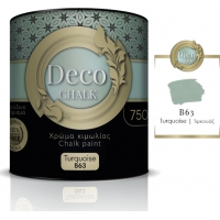 Χρώμα κιμωλίας νερού Deco Chalk Paint 750ml - B63 Τιρκουάζ - ΚΙΜΩΛΙΑΣ στο Χρωμοδομή