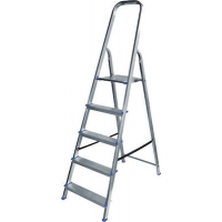 Pankoskal Economy Σκάλα Αλουμινίου 4+1 -  ΣΚΑΛΕΣ στο Χρωμοδομή