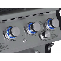 Thermogatz Ψησταριά BBQ Υγραερίου Superior 3+1 Ιnox 14kW 03.313.330 -  ΨΗΣΤΑΡΙΕΣ στο Χρωμοδομή