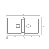 Sanitec Classic 334 METALLIC SILVER 86x50cm Ένθετος Συνθετικός Γρανίτης - ΝΕΡΟΧΥΤΕΣ στο Χρωμοδομή