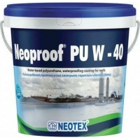 Neotex Neoproof PU W-40 Ακρυλικό Επαλειφόμενο Στεγανωτικό Πολυουρεθάνης 4kg Λευκό - ΑΣΤΑΡΙΑ στο Χρωμοδομή