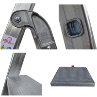 PROFAL X-MAX 85 ΣΚΑΛΑ ΑΛΟΥΜΙΝΙΟΥ 7+1 ΕΝΙΣΧΥΜΕΝΗ 304701 -  ΣΚΑΛΕΣ στο Χρωμοδομή