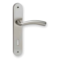 Viometale Πόμολο Μεσόπορτας με Πλάκα 06.460 06.460 (Απόσταση Κέντρων 38mm) Νίκελ-Ματ - ΠΟΜΟΛΑ ΠΟΡΤΑΣ στο Χρωμοδομή