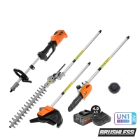 KRAUSMANN US504-14B 20V ΠΟΛΥΜΗΧΑΝΗΜΑ ΔΙΑΙΡΟΥΜΕΝΟ BL ΕΠΑΝΑΦΟΡΤΙΖΟΜΕΝΟ + ΧΟΡΤΟΚΟΠΤΙΚΟ + ΚΟΝΤΑΡΟΠΡΙΟΝΟ + ΚΛΑΔΕΥΤΗΡΙ ΜΠΟΡΝΤΟΥΡΑΣ -  ΘΑΜΝΟΚΟΠΤΙΚΑ στο Χρωμοδομή