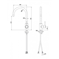 Sanitec Dopio Μπαταρία Κουζίνας Πάγκου Ασημί 42039510 - ΜΠΑΤΑΡΙΕΣ στο Χρωμοδομή