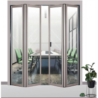 ΑΥΤΟΜΑΤΗ ΑΝΑΔΙΠΛΟΥΜΕΝΗ ΠΟΡΤΑ ΠΤΥΣΣΟΜΕΝΗ ΔΙΠΛΗ ΑΛΟΥΜΙΝΙΟΥ - ΠΟΡΤΕΣ ΕΣΩΤΕΡΙΚΕΣ LAMINATE στο Χρωμοδομή