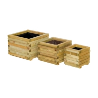 Showood Ξύλινη Γλάστρα τετράγωνη 33(Y) x 40 x 40εκ. 30164 - ΞΥΛΙΝΕΣ ΓΛΑΣΤΡΕΣ στο Χρωμοδομή