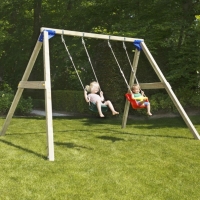 Κούνια για το Σπίτι Ξυλινη Παιδική Χαρά Showood 008.002.001.001-2,40 - ΠΑΙΔΙΚΗ ΧΑΡΑ στο Χρωμοδομή