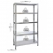 Μεταλλική ραφιέρα γαλβανιζέ με 5 ράφια 610403 -  ΡΑΦΙΕΡΕΣ στο Χρωμοδομή