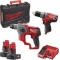 Σετ Milwaukee Περιστροφικό Κρουστικό Πιστολέτο+Κρουστικό Δραπανοκατσάβιδο M12™ FUEL POWERPACK M12 CPP2B-402C 4933447479 - ΣΕΤ ΕΡΓΑΛΕΙΩΝ στο Χρωμοδομή